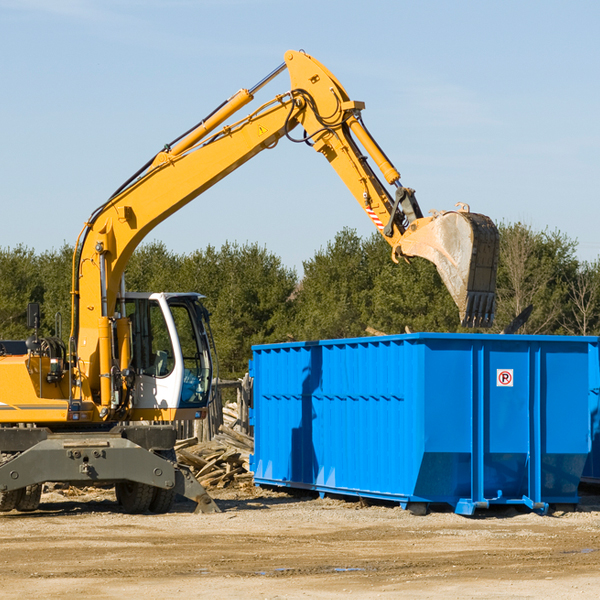 how does a residential dumpster rental service work in Riverland